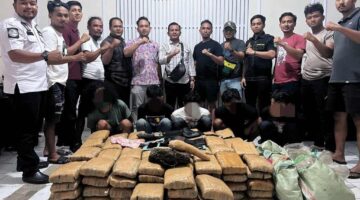 Barang Bukti 183 Kg Ganja dan Lima Pelaku Sudah Diamankan, Kapolres Pastikan Proses Hukum Transparan