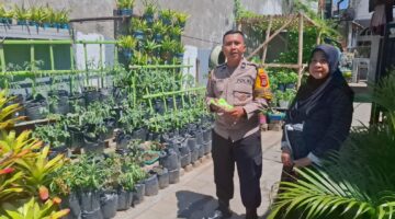 Program P2L, Polres Pelabuhan Makassar Ajak Warga Panen Sehat dari Rumah Sendiri