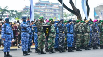 Puncak HUT ke-80 TNI di Medan Berlangsung Meriah di Lapangan Merdeka