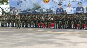 Plt. Kapolres Pelabuhan Belawan Hadiri Peringatan HUT TNI ke-80 di Lapangan Merdeka Medan*