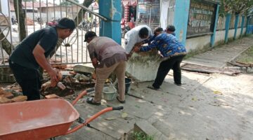 Gotong Royong Perbaikan Pagar Kantor Desa Buntu Bedimbar, BPD Bantah Isu Anggaran: “Jangan Bangun Opini Tanpa Fakta”