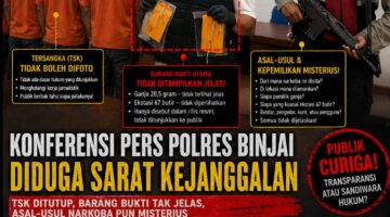 Polres Binjai Rilis Kasus atau Panggung Pencitraan? Tersangka Ditutup, Narkoba Misterius