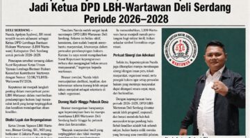 Nanda Apriyan Syahwal, SH Resmi Terpilih Secara Aklamasi sebagai Ketua DPD LBH-Wartawan Deli Serdang Periode 2026–2028