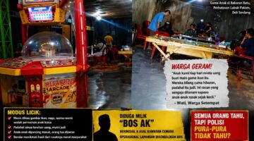 Bakaran Batu Lubuk Pakam Jadi Sarang Judi, Anak-anak Dijadikan Umpan, Bandar Besar Diduga Dipelihara