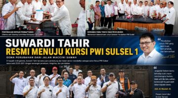 Gema Perubahan dari Jalan Maccini Sawah: Suwardi Tahir Resmi Menuju Kursi PWI Sulsel 1