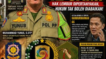 Ratusan Personel Satpol PP Kota Medan Keluhkan Beban Kerja Berlebih, Hak Lembur Disebut Belum Terjawab