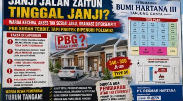 Akses Tak Sesuai Janji, Drainase Dikeluhkan, Bumi Hartana III Jadi Sorotan Publik