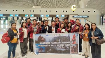Sambut 8.000 Peserta Se-Indonesia, Kloter Perdana Sulsel Sukses Mendarat di Manokwari
