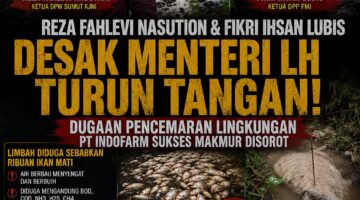 Reza-Fikri Buka Front Perlawanan, Dugaan Limbah PT Indofarm dan Kinerja DLH Tak Lagi Bisa Ditutupi