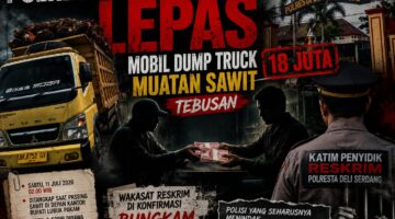Dump Truck Sawit Diamankan Dini Hari, Malamnya Keluar Lagi? Dugaan Tebusan Rp18 Juta Seret Nama Katim Penyidik Reskrim Polresta Deli Serdang
