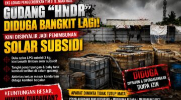 Diduga Gudang “Hndr” Bangkit Lagi, Eks Lokasi Penggerebekan Tim Gabungan BAIS Kini Disinyalir Jadi Penimbunan Solar Subsidi