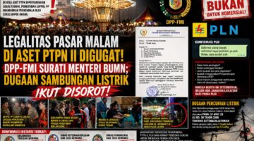 Terkuak! Polemik Pasar Malam PTPN II Belum Usai, Izin, Dugaan Sambungan Listrik dan Penertiban Jadi Sorotan