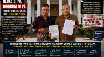 Periksa Ketua PN dan PT Medan! Junara Divonis Bebas, Dugaan Atensi Mantan Ketua PT Medan ke Mardison Mencuat Pengadilan Tinggi Medan Diduga Abaikan Aturan KUHAP
